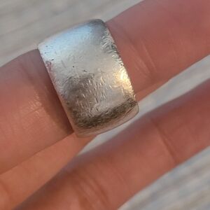 Wide  .925 Sterling Silver Ring Band Ring